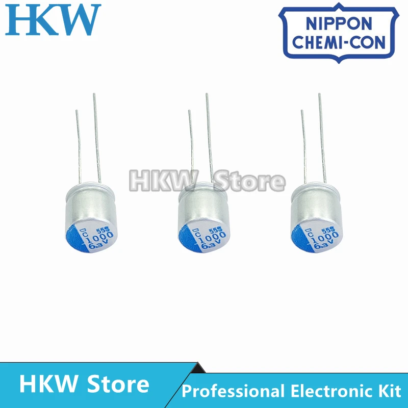 Aluminum Capacitor 10pcs NCC 2.5V 6.3V 4V 16V 100UF 270UF 470UF 560UF 820UF 1000UF 1200UF 1500UF NIPPON CHEMI CON Original