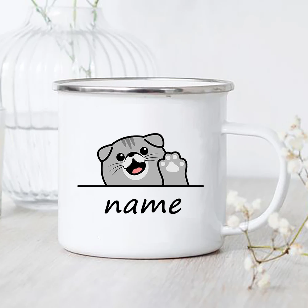 Dog Mama Enamel Coffee Mugs Custom Name Dogs Mommy Campfire Cups Gift  Personalized for Her Dog Owner Gifts for Dog Lovers Women - AliExpress