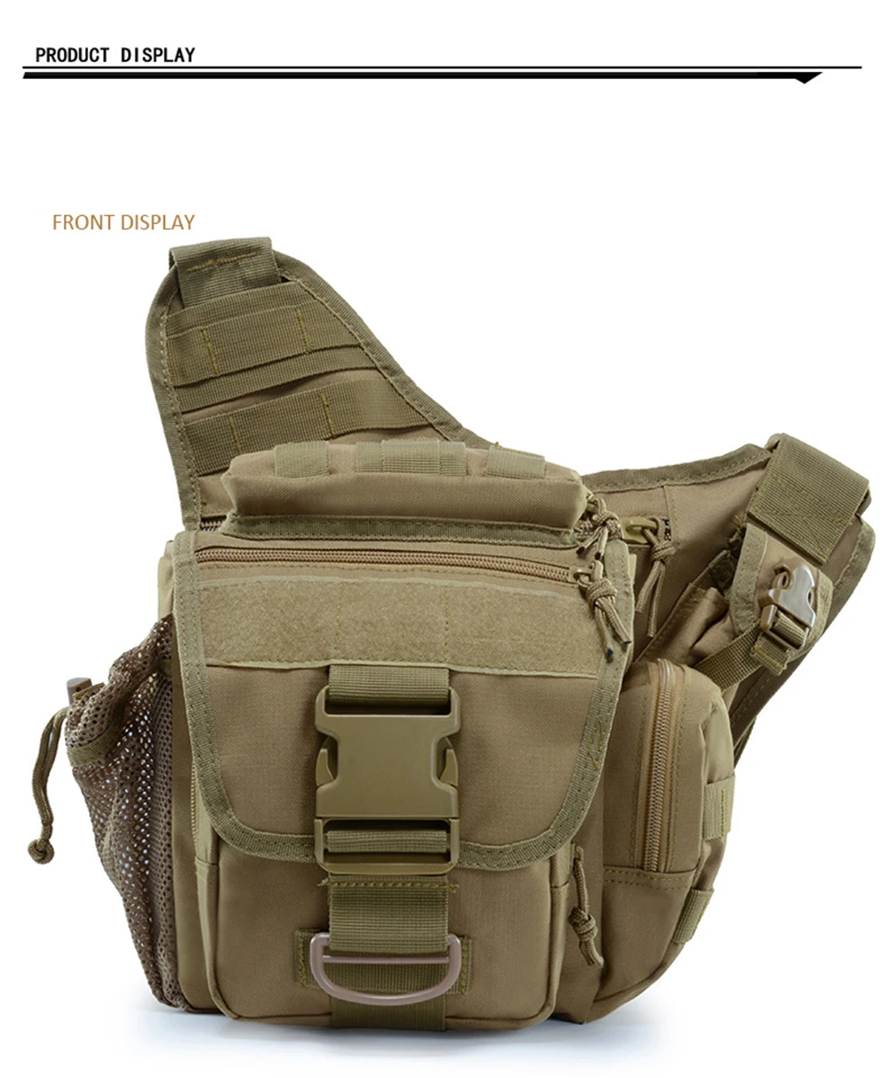 Outdoor Sport Camping Hunting Military Tactical Shoulder Bag 4 Camera KnifeTools 