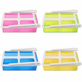 

Storage Storage Organizer for Kitchen Refrigerator Storage Rack Slide Freezer Shelf Blue Fridge