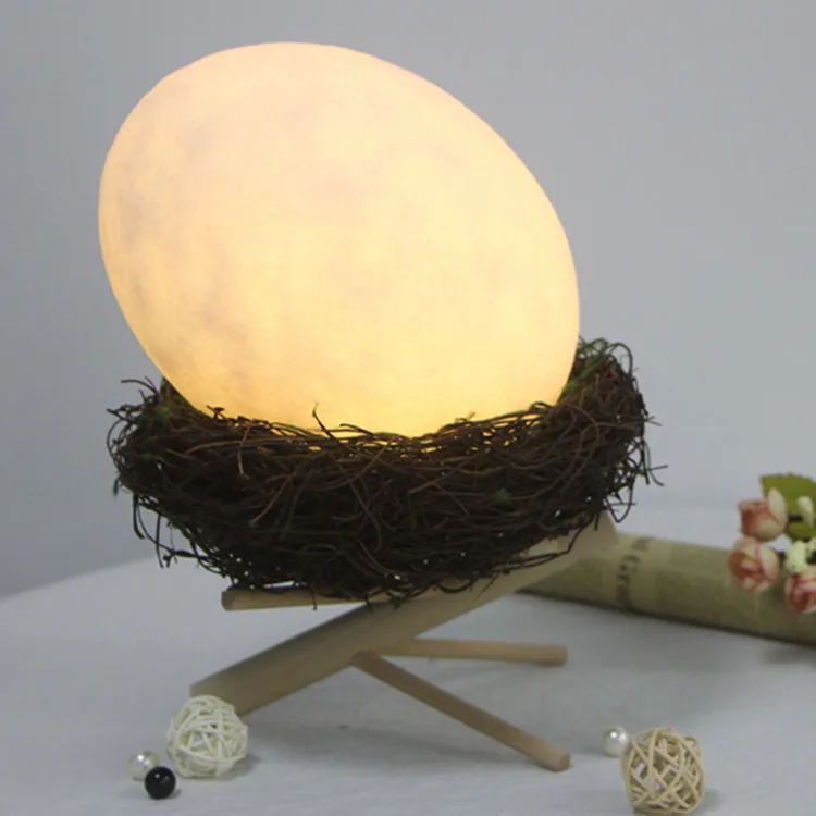 

Creative LED Bird Eggs Small Night Lamp Remote Control Colorful Color Changing Decoration Ambience Light USB Energy Saving Charg