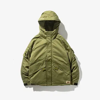 

MrGoldenBowl New 2020 Winter Men's Clothing Zipper Loose Regular Casual Style Men's Parkas Broadcloth