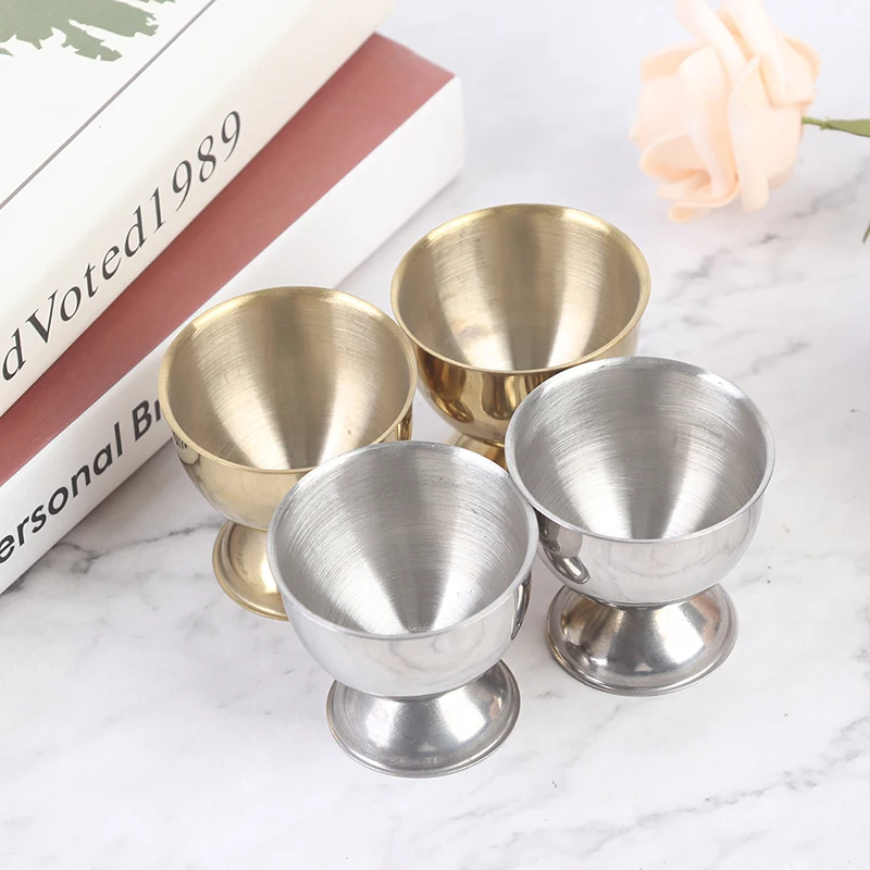 1pc Stainless Steel Boiled Egg Cups Stand Rack Eggs Holder Egg Holder Kitchen Breakfast Cooking Tool