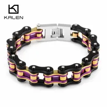 22,5 см нержавеющая сталь мужская велосипедная цепь браслеты велосипедная цепь тяжелые массивные браслеты индивидуальное модное ювелирное изделие