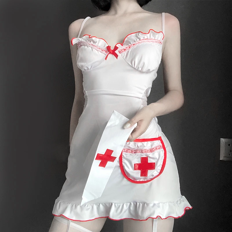 OJBK сексуальные костюмы медсестры Униформа горничной женское нижнее белье для