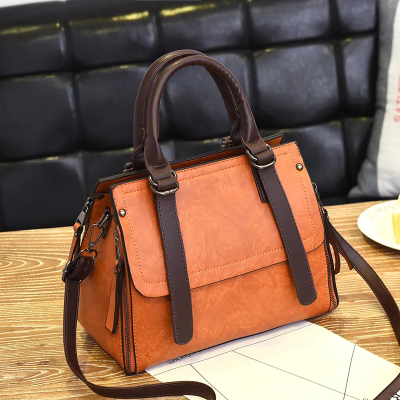 

Bag Woman 2019 Tide Single Shoulder Package Concise All-match Messenger Handbag Bale Personality Woman Package