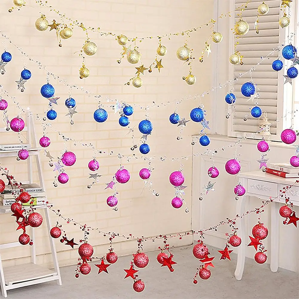 Рождественская елка Декор шар-безделушка рождественские вечерние Висячие шар, украшение, Декор рождественские украшения для дома подарок Bling bal