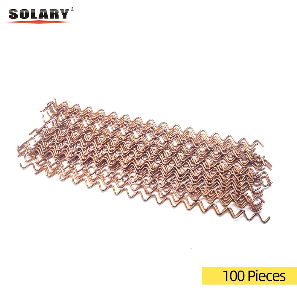 

100Pcs Dent Pulling Wavy Wire Spot Welding Machine Accessories Panel Puller Wiggle Wires Consumables For Spot Welder