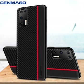 

for Huawei P40 P30 Pro P20 Lite Case for Huawei Mate 20 30 Pro Honor 20 V30 Case Original Carbon Fiber Leather Shockproof Cover
