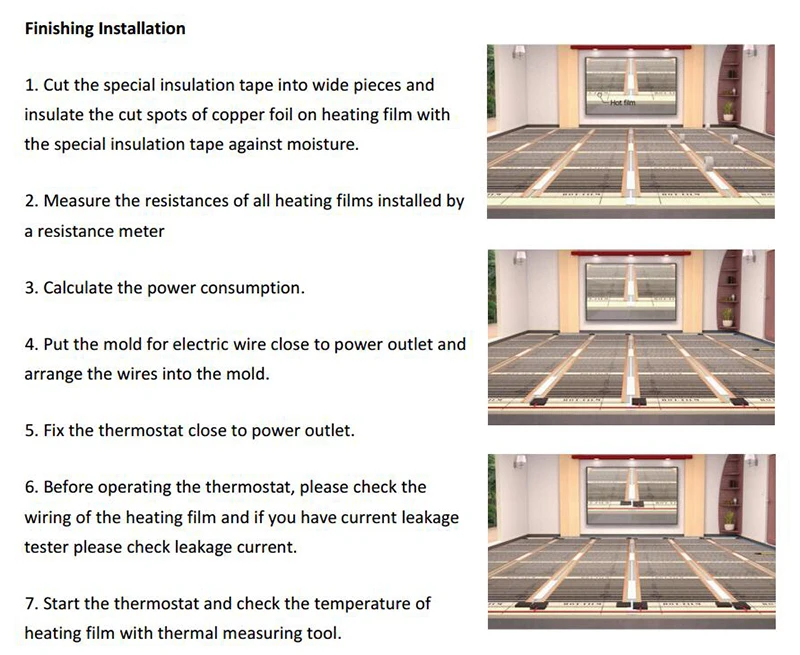 carbon heating film installation-3