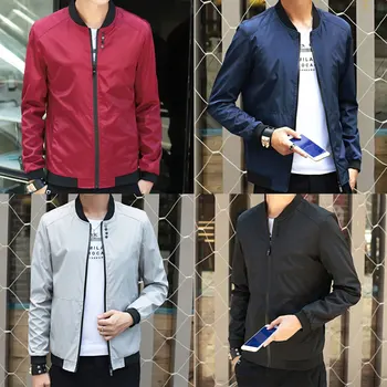

Korean version of the slim Men's jacket jacket male handsome casual jacket trend wild men's clothing