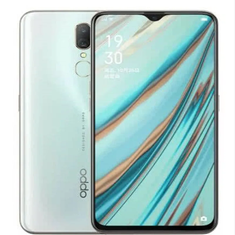 Мобильный телефон OPPO A9, Android 8,1, четыре ядра, 6,53 дюймов, 6+ 128G, мобильный телефон с отпечатком пальца, 16 МП, 3D корпус, 4020 мАч
