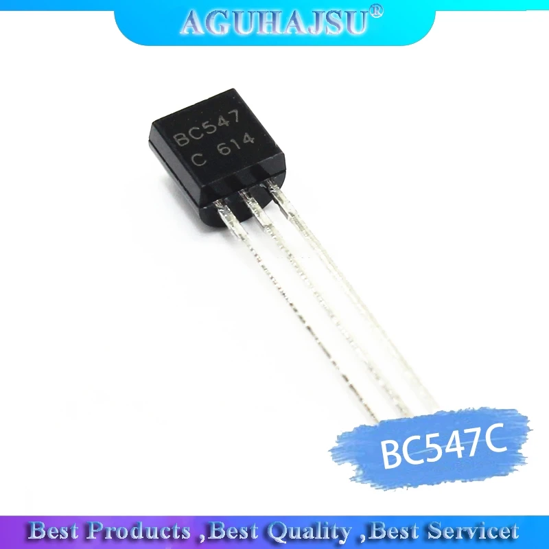 100 шт. BC547C TO 92 BC547 TO92 547C новая низкая мощность 0.1A 45 в|Транзисторы| |