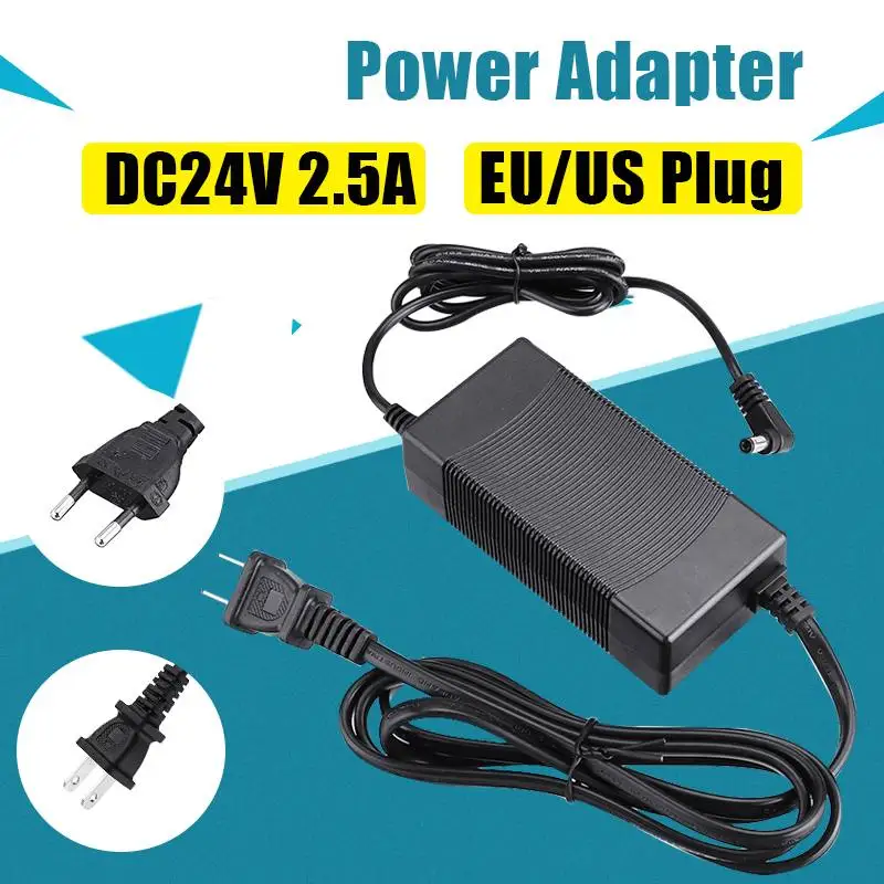 AC100-240V к DC24V Питание адаптер питания 2.5A освещение Трансформатор зарядное устройство ЕС США Разъем для светодиодной ленты свет лампы аксессуар