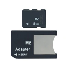 Vara da memória do cartão 8 gb m2 1 gb 2 gb 4 gb micro com adaptador ms pro duo para o cartão de memória do telefone da câmera m2 8 gb