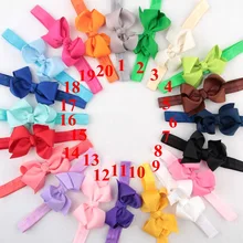 Детская рисовая Клецка с бантом, детская лента для волос, эластичная повязка на голову, головной убор для девочек, аксессуары для волос, 20 цветов на выбор