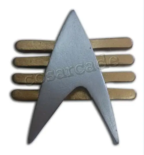 Star Trek Voyager Rank Pip Pin Badge Insignia Uniform Costume Cosplay 8x4mm SET 