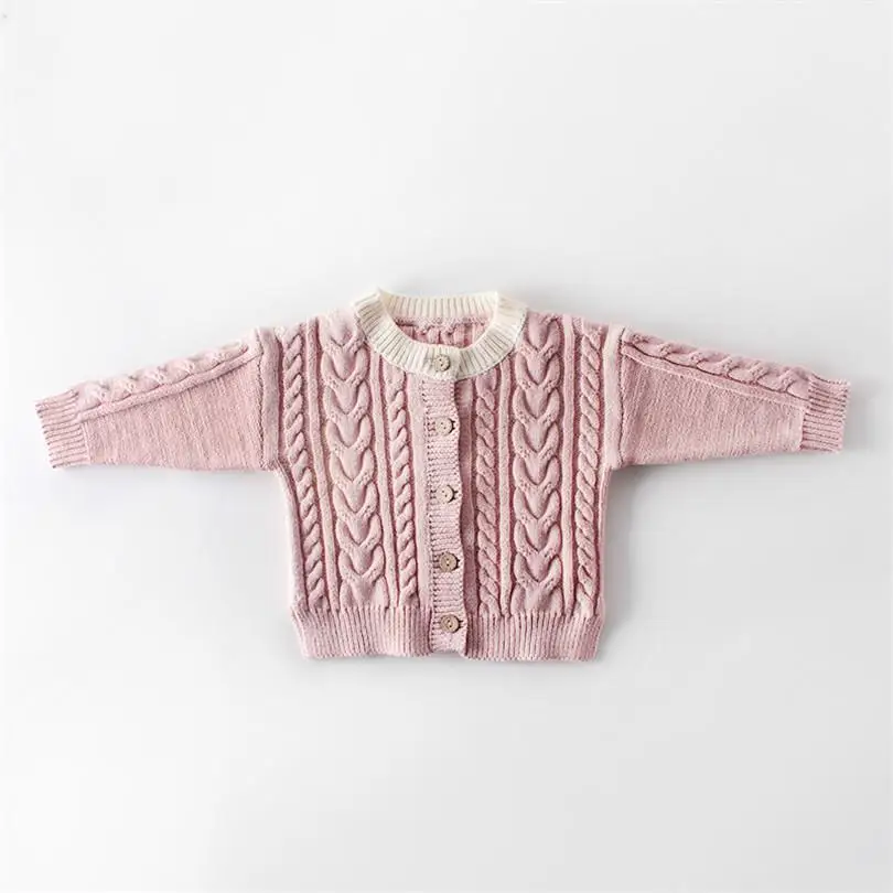 Детский кардиган; осень-зима одежда для малышей хлопковый свитер для новорожденных свитеры для мальчиков и девочек, вязаный детский свитер куртка пальто одежда - Цвет: kids clothes 1