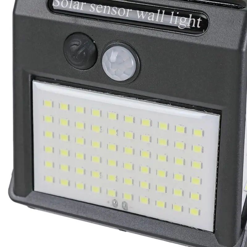 VKTECH трёхсторонний 140LED датчик движения PIR на солнечной батарее, настенный светильник, водонепроницаемый светильник для двора, светильник для солнечной зарядки, лампа для управления, Домашний Светильник