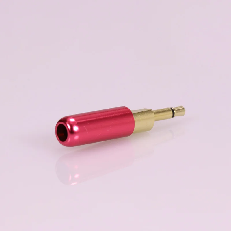 10pcs lot Copper Mini Jack 2 5mm 2 Poles Mono Male Plug Soldering Wire Connector Gold Plated Headphone Earphone Plug Connector