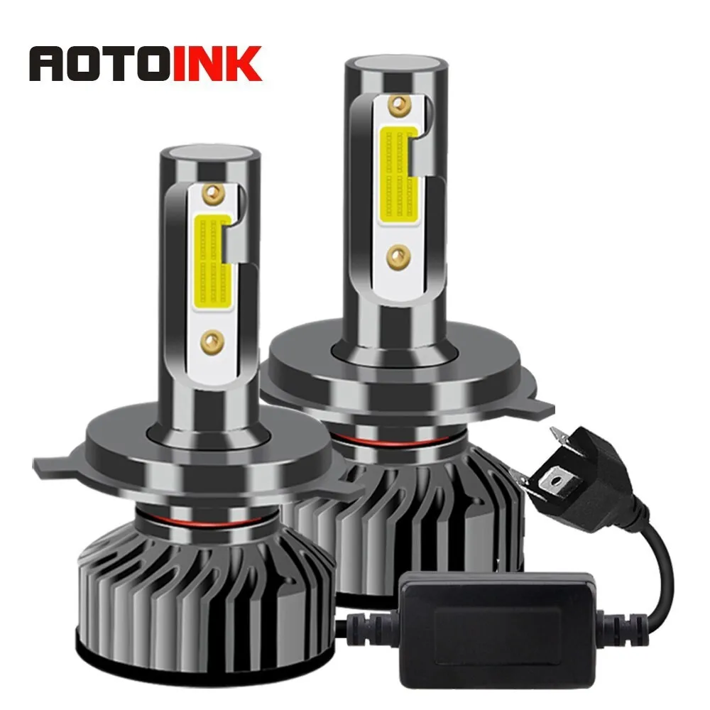 

AOTOINK 2Pcs Car Headlight 9005 H11 Fog Light 6000k SMD Chip Bulbs H3 9006 9004 Cool White H1 880 Auto Lamp 12V 24V Led DD