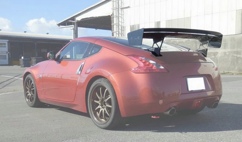 Автомобиль-Стайлинг для Nissan Z34 370z VTX8 стиль карбоновое волокно GT Крыло глянцевая отделка задний спойлер волокно Bootlid крышка сплиттер губ набор
