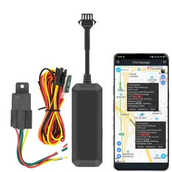 Relais GPS 2G CJ780 4 broches pour moto, localisateur d'huile et de coupure de courant, alerte SMS, alarme de choc, déplacement, application gratuite 