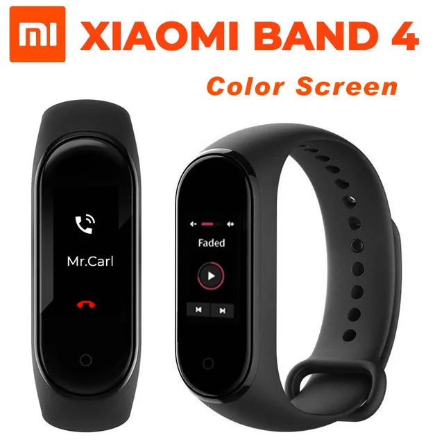 Xiaomi mi Band 4 умный браслет 3 цвета AMOLED экран mi band 4 Smartband фитнес-тренажер Bluetooth спортивный водонепроницаемый смарт-браслет