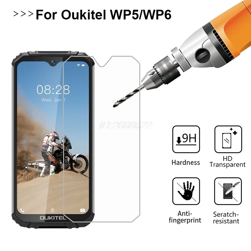 

For Oukitel WP6 Tempered Glass 9D Premium Toughened Glass Screen Protector Film For Oukitel WP5 Protective Mobile Phone Film