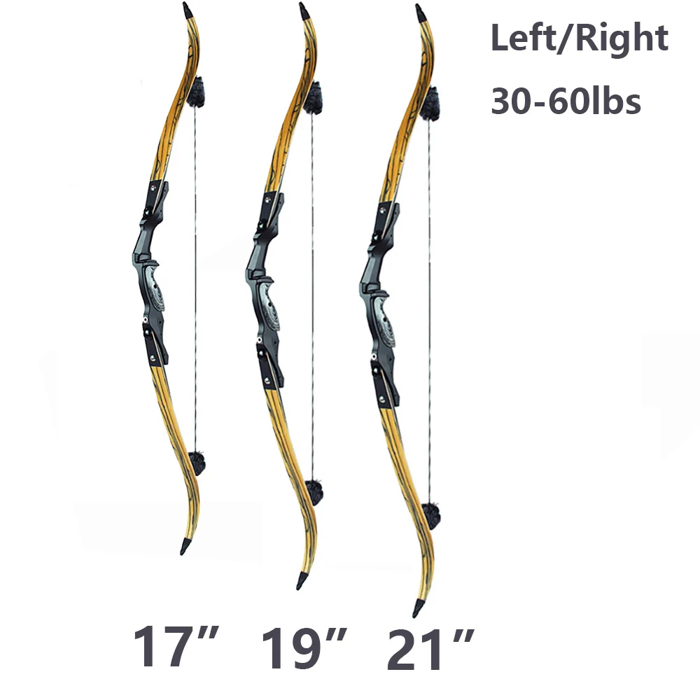 30-60lbs-F261-American-Recurve-Bow-17-19-21-Inches-Riser-with-accessory ...