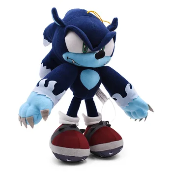 

12'' 30CM Sonic Plush Toys Black Shadow Plush Stuffed Toys Doll For Children Kids Sonic Shadow Cute Soft Stuffed Doll Gift Kids