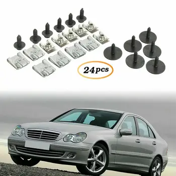 

C-Class Fasteners 24pcs/Set Clips Undertray Screw W204 CL203 Accessories
