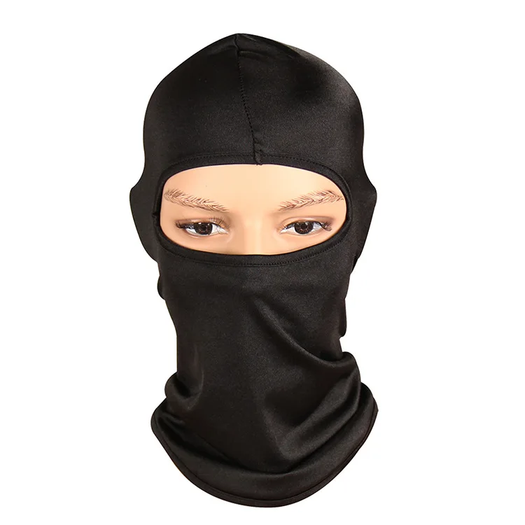 Защитный дышащий мотоциклетный шлем Пылезащитная маска для всего лица Пылезащитная ветрозащитная Крышка для рта на открытом воздухе для езды на велосипеде лыжный головной убор - Цвет: black