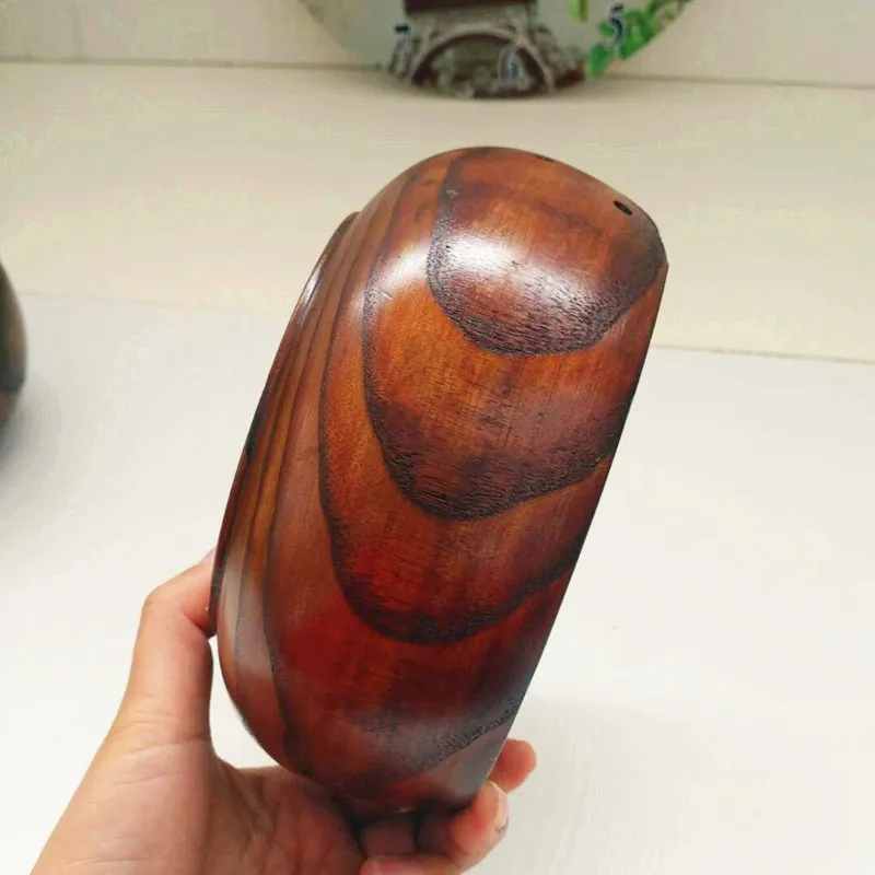 Jujube деревянная пряжа чаша вязальная чаша держатель пряжи(8 дюймов x 3 дюйма