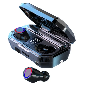 

M12 TWS Fingerprint Touch Bluetooth 5.0 Earphones Charging Box Wireless Headset 9D Stereo Sports Waterproof Earbuds Headsets