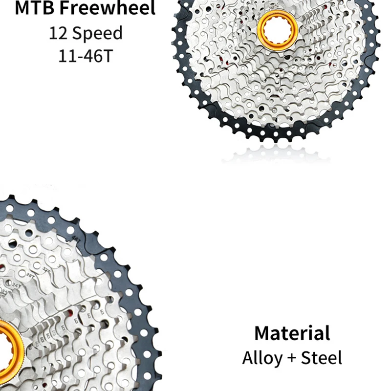 Redland MTB велосипед свободного хода 12 Скоростей 11-46T и 12 Скоростей 11-50T CNC сплав MTB велосипед 12 Скоростей Звездочка свободного хода запчасти для велосипеда