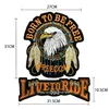 Big Size Biker Patches Iron On Large Punk Skull Eagle Badges Motorcycle MC Patch Applique For Clothing Coat Leather Jacket ► Photo 2/6