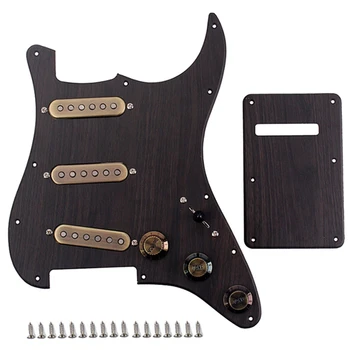

Guitar Parts Prewired-Loaded SSS Pickguard Alnico V Pickups for Strat Guitar Guitar Accessories