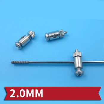

2.0mm Pushrod Linkage Stopper Metal Servo Connectors Mini Adjustable Pull-rod Adjuster for RC Model Boats Spare Parts