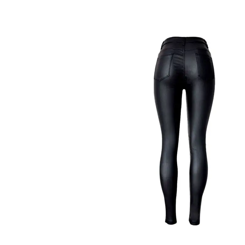 PU Coated Legging Juniors Biker Moto 