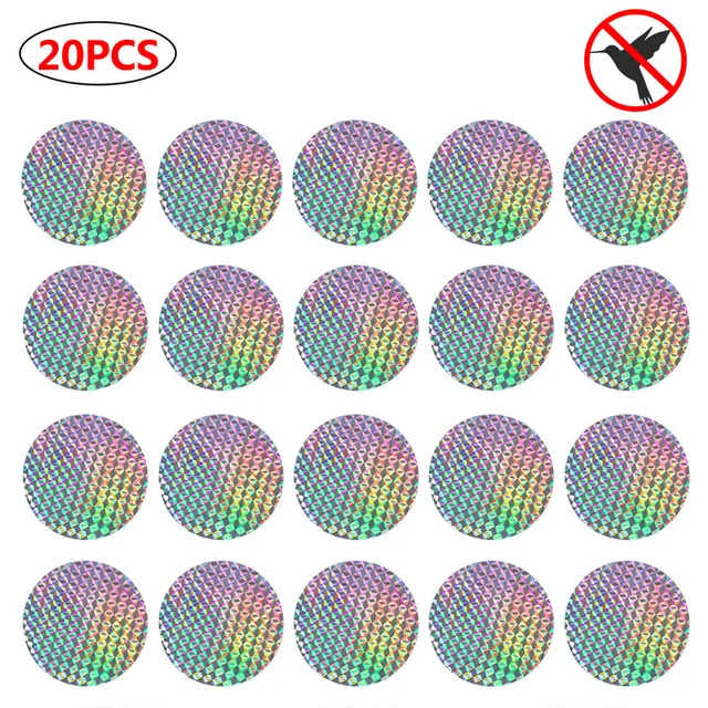 10/ 20Db Madárriasztó Szalag Reflektív Anti -Madár Ijesztő Eflektív Pálca Szalaggalambok Kerti Udvarra Vonatkozó Ablak Espanta Cuco