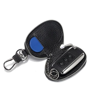 

Leather car key chain multi-function household key ring box female key wallet female female butler special female