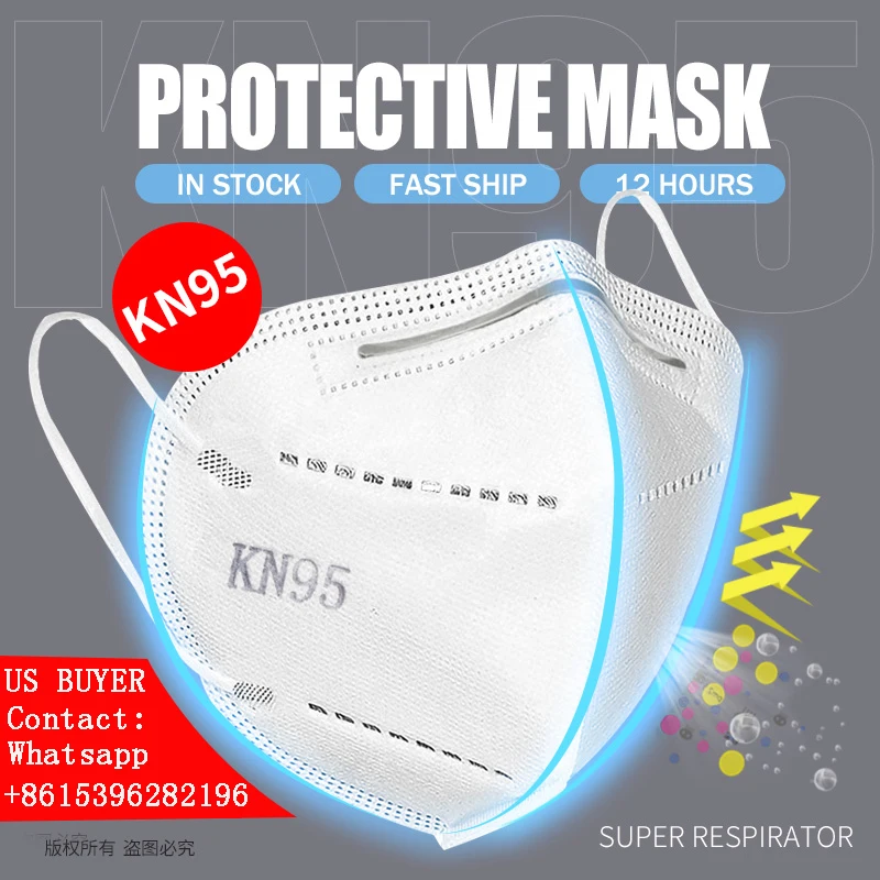 

Fast Shipping 10/20/30/40/50/100 pcs KN95 Dustproof Anti-fog And Breathable Face Masks 95% Filtration KN95 Masks