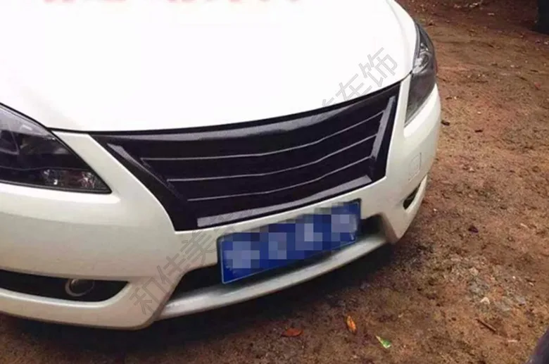 Подходит для Nissan Sylphy 12-15 карбоновый автомобильный гриль высокого качества