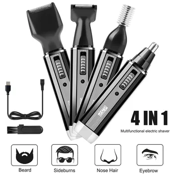 

Professional Hair Trimmer Rechargeable Electric Hair Clipper Men's Cordless Haircut Adjustable Men Ear Nose Hair Set New