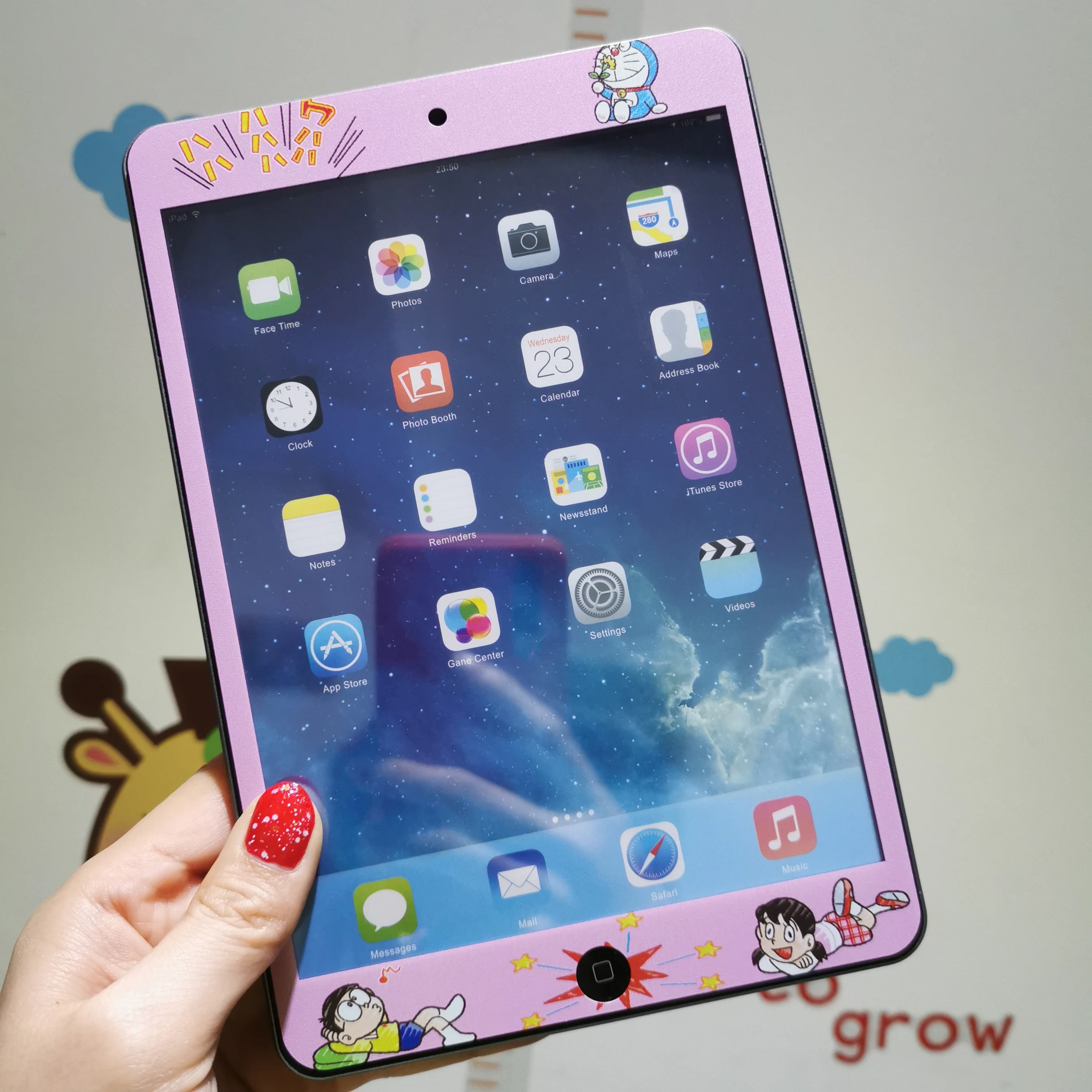 Для Apple, IPad,, 9,7, Ipad 234, мультяшная детская пленка из закаленного стекла, защита экрана планшета для Ipad 5, 6, Air, 1, 2, чехол+ ручка