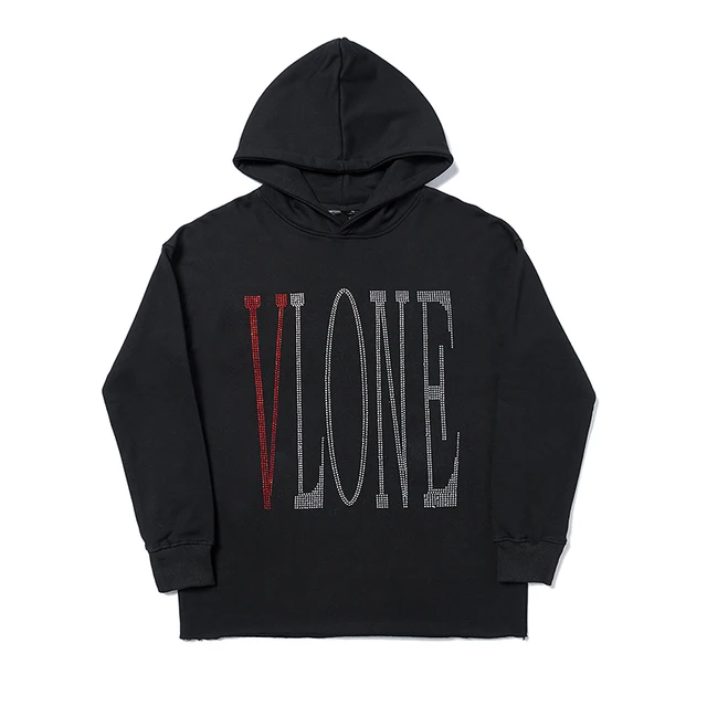 Cotton Rhinestone Sweatshirts Men 