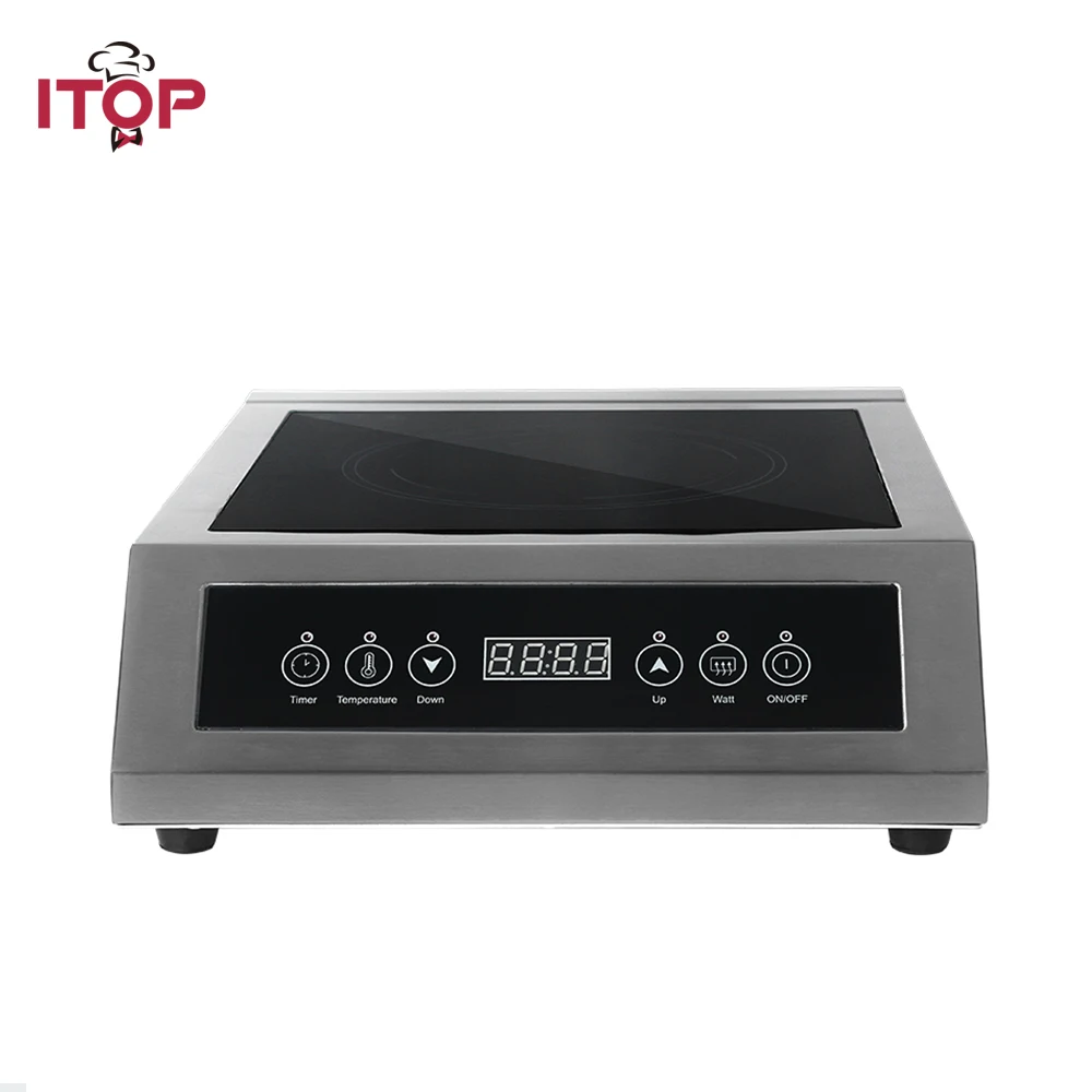 ITOP 3500W Induction Cooker High Power Glass-ceramic Touch Control Energy-Saving Cooking Commercial  Induction Cooker EU Plug