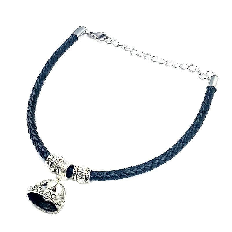 Ошейник из воловьей кожи регулируемый ошейник для котенка кошек товары домашних