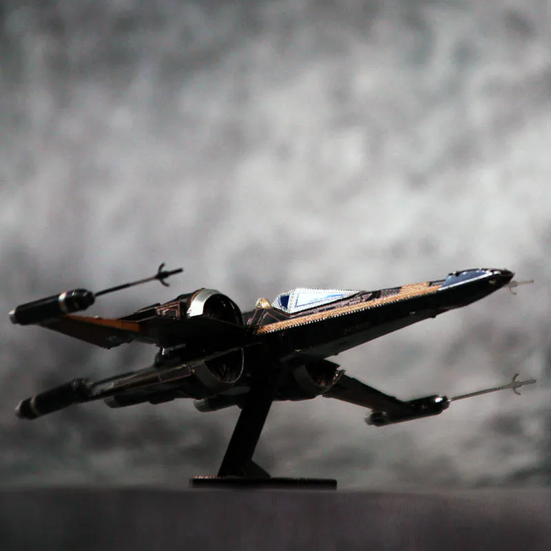 DIY металлическая головоломка Сборная модель KM103 Podameron X-wing fighter